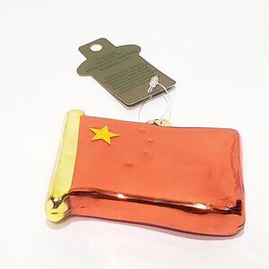 China Flag Bronner's Christmas Glass Ornament 3.5"